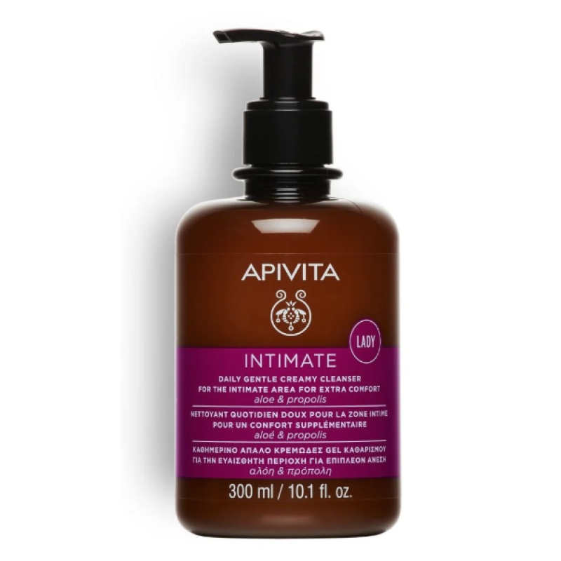 APIVITA Intimate LADY Απαλό Υγρό Καθαρισμού για την Ευαίσθητη Περιοχή με Αλόη & Πρόπολη 300ml