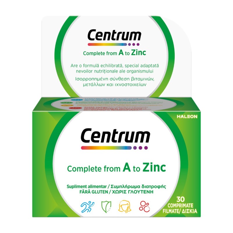 CENTRUM A-Zinc (EC3) 30 Ταμπλέτες