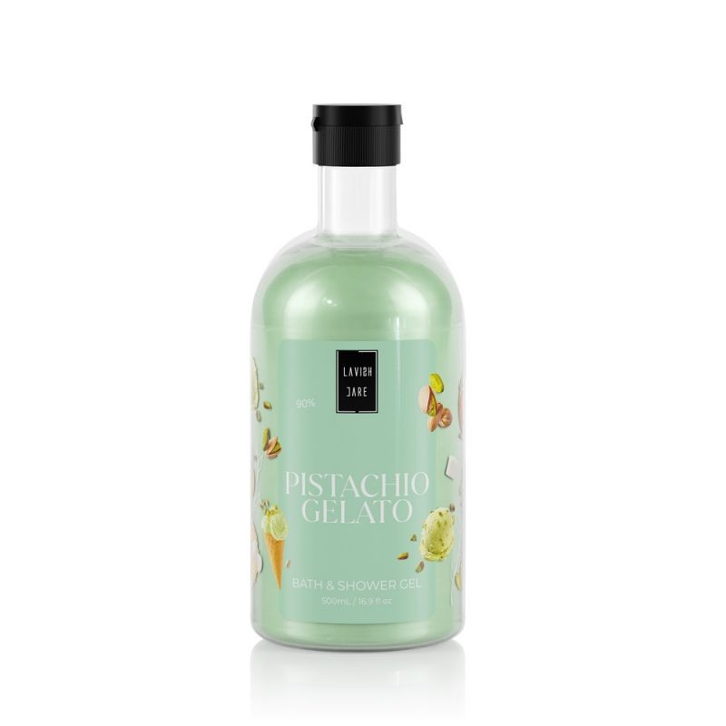 LAVISH CARE Pistachio Gelato Bath & Shower Gel Αφρόλουτρο Σώματος 500ml