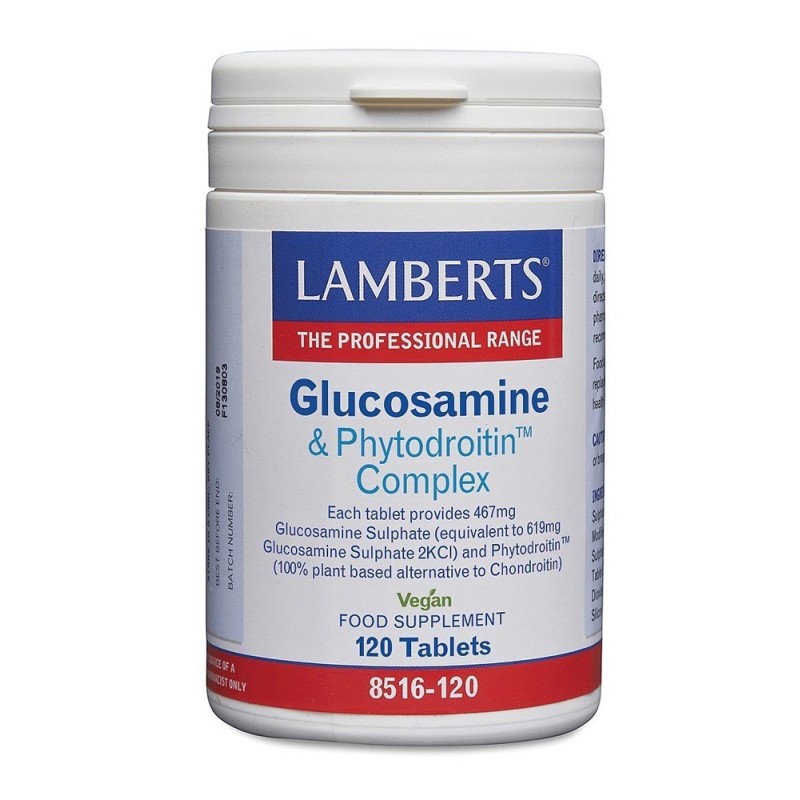 LAMBERTS Glucosamine and Phytodroitin Complex Γλυκοζαμίνη και Φυτοδροϊτίνη 120 δισκία