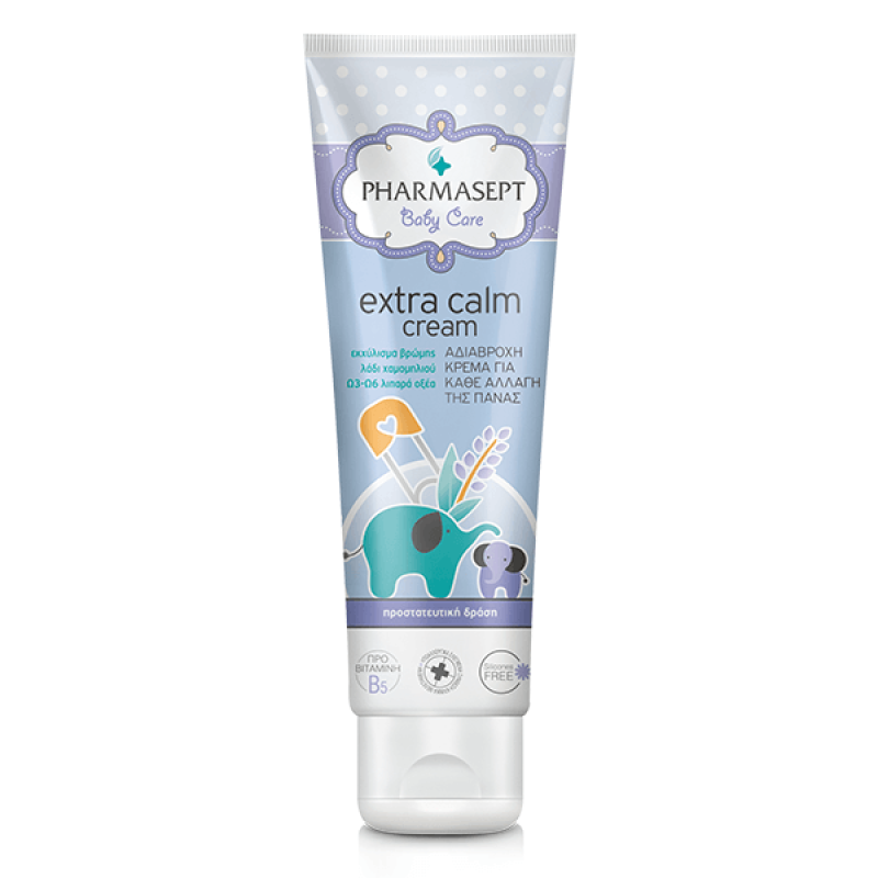 PHARMASEPT Baby Care Extra Calm Cream Φυσική Αδιάβροχη Κρέμα για Κάθε Αλλαγή της Πάνας 150ml