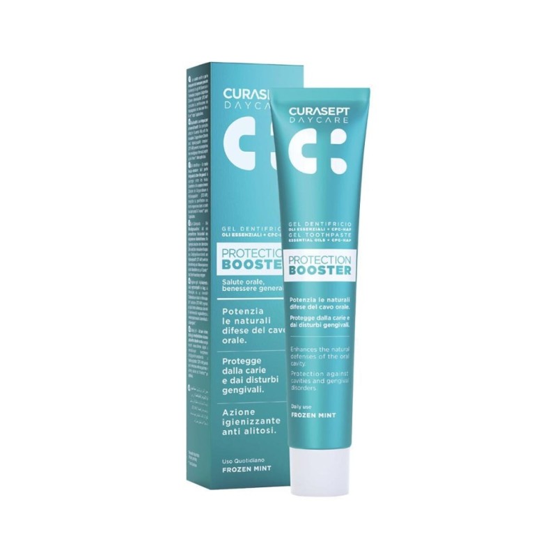 CURASEPT Daycare Protection Booster Gel Toothpaste Frozen Mint Οδοντόκρεμα με Αιθέρια Έλαια 75ml