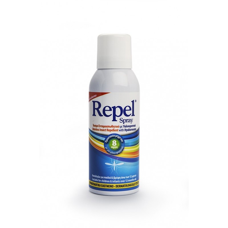 REPEL Spray Άοσμο Εντομοαπωθητικό με Υαλυρονικό 100ml