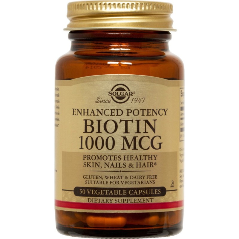 SOLGAR Biotin 1000mg 50 δισκία