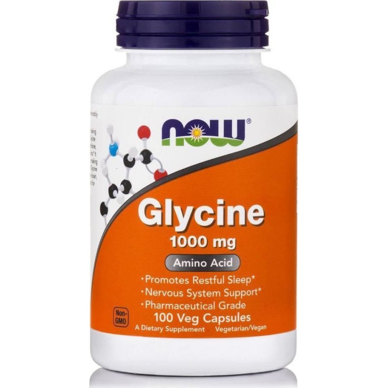 NOW FOODS Glycine 1000 mg 100 Caps