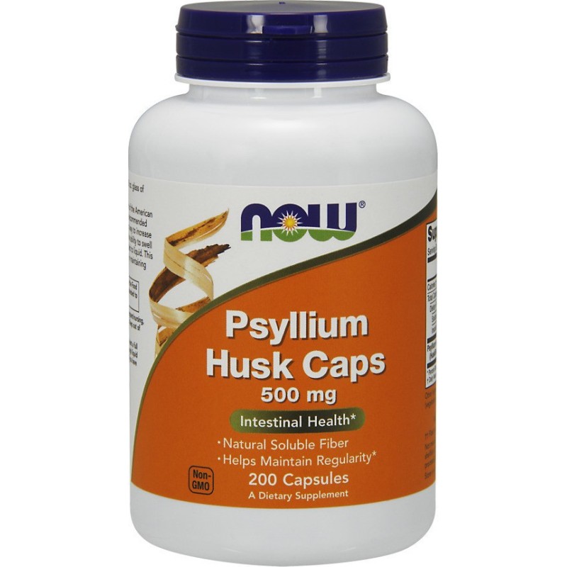 NOW FOODS Psyllium Husk 500mg 200 Caps