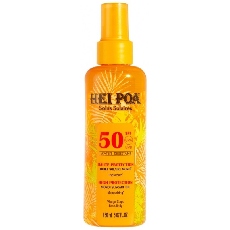 HEI POA Monoi Suncare Oil Tiare Spray High Protection Αντηλιακό Λάδι Προσώπου και Σώματος SPF50 150ml