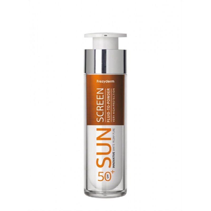 FREZYDERM Sun Screen Fluid to Powder Vitamin D Like Skin Benefits Αντηλιακή Κρέμα Προσώπου SPF50+ 50ml