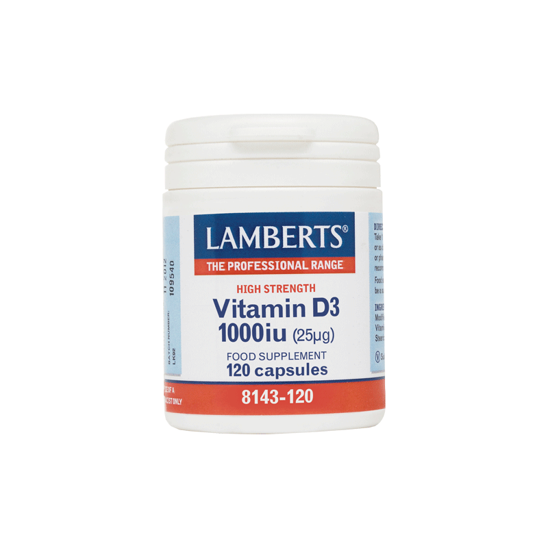 LAMBERTS Vitamin D3 1000iu Βιταμίνη D 120 δισκία