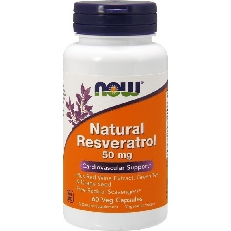 NOW FOODS Natural Resveratrol - 60 Vcaps