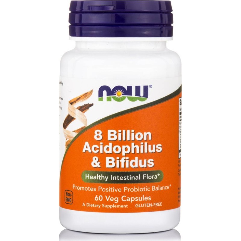 NOW FOODS Acidophilus / Bifidus 8 Billion 60 Caps