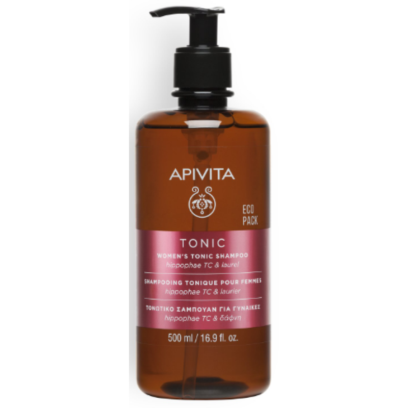 APIVITA Women's Tonic Shampoo Γυναικείο Τονωτικό Σαμπουάν Κατά της Τριχόπτωση με Ιπποφαές & Δάφνη 500ml