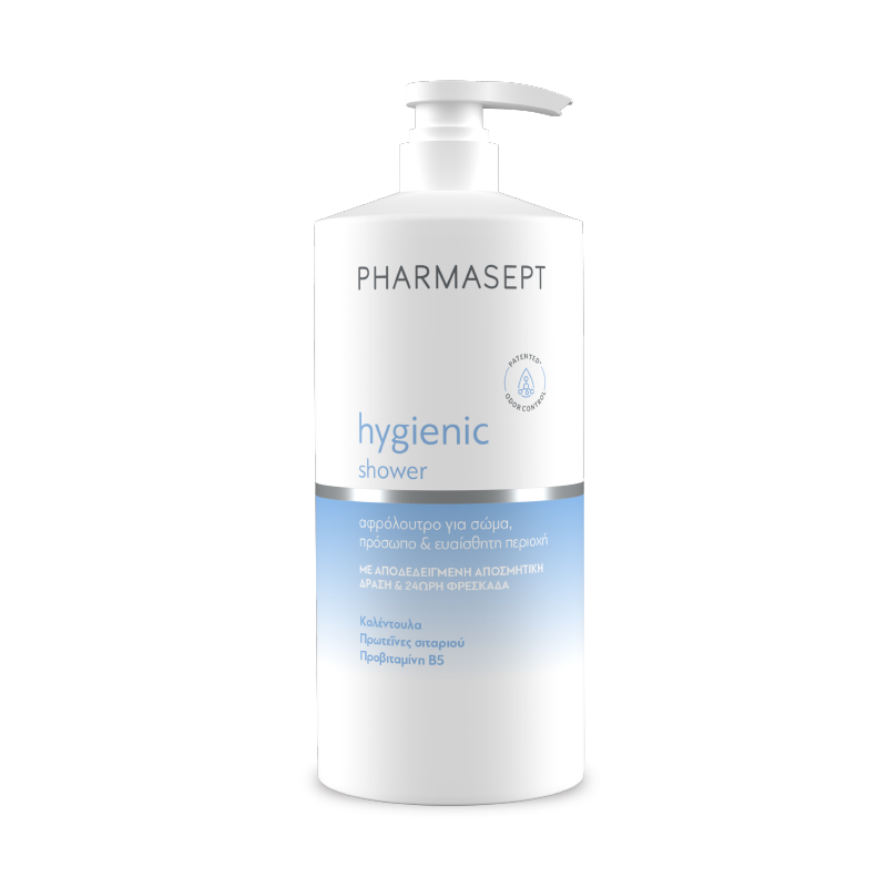 PHARMASEPT Hygienic Shower Care and Effect Αφρόλουτρο για Ευαίσθητη Περιοχή , Σώμα και Πρόσωπο 1L