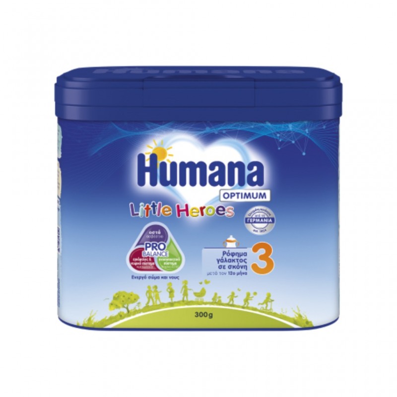 HUMANA 3 Optimum Little Heroes My Pack Βρεφικό Γάλα σε Σκόνη 300gr