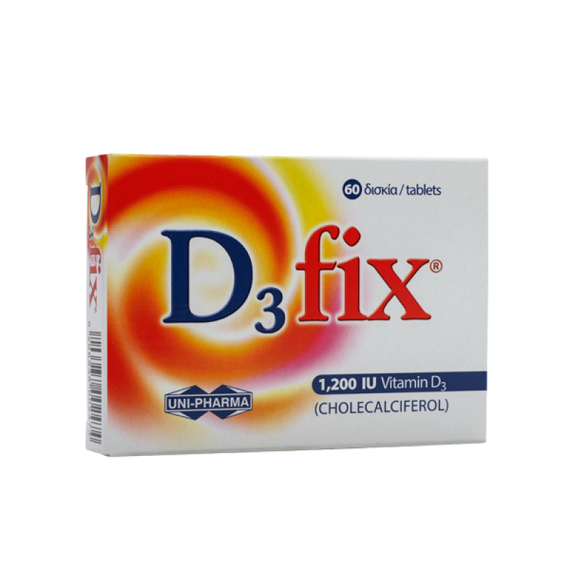 UNI-PHARMA D3 FIX (Vitamin D3) 1200IU 60tabs