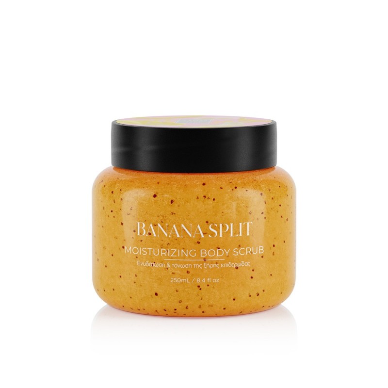 LAVISH CARE Banana Split Moisturizing Body Scrub Απολεπιστικό Σώματος για Ενυδάτωση και Τόνωση της Επιδερμίδας 250ml