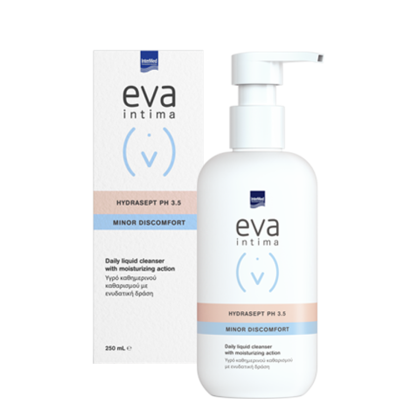 EVA Intima Hydraspet pH 3.5 Minor Discomfort Καθημερινό Απαλό Υγρό Καθαρισμού της Ευαίσθητης Περιοχής με Ενυδατική Δράση 250ml