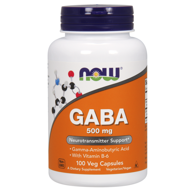 NOW FOODS Gaba 500mg 100 Caps