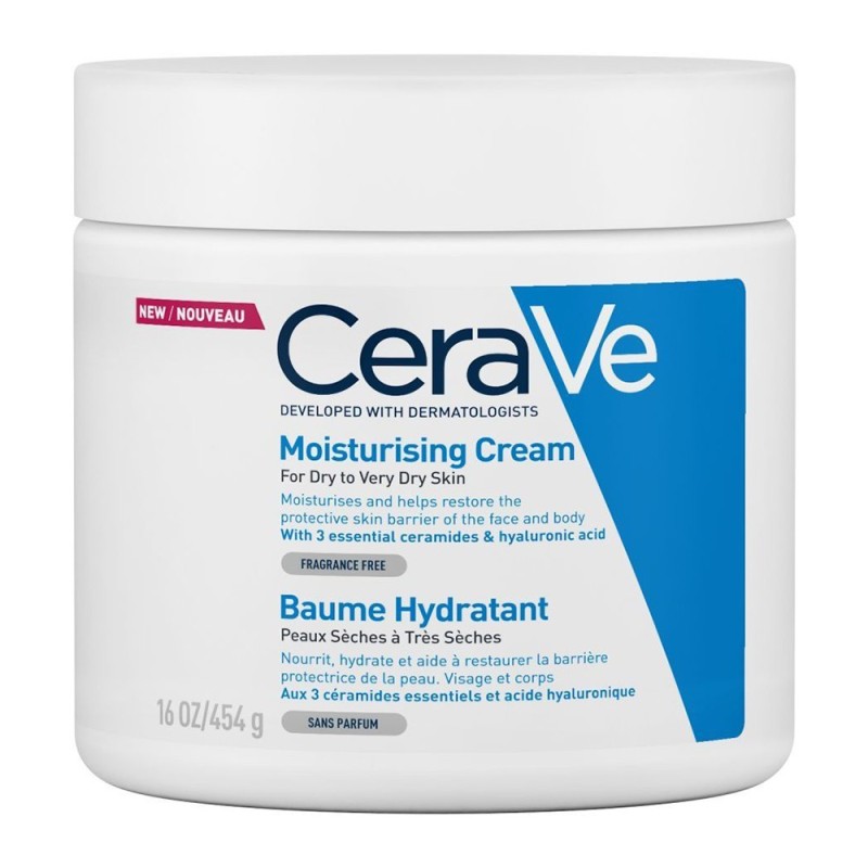 CERAVE Moisturising Cream Ενυδατική Κρέμα για Ξηρό έως Πολύ Ξηρό Δέρμα 454g