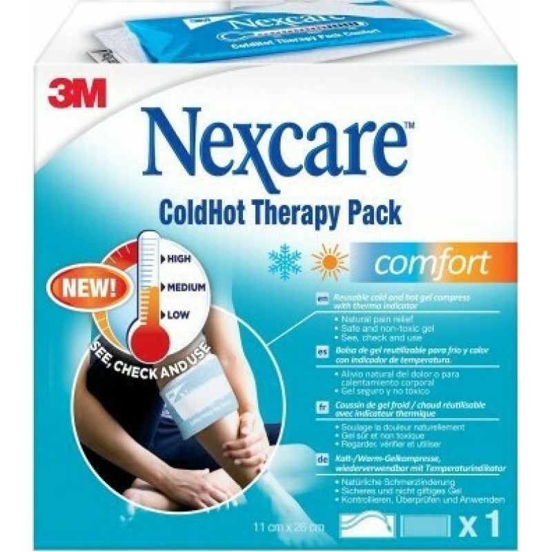 3M NEXCARE ColdHot Comfort 11X26cm Μεσαία Παγοκύστη Θερμοφόρα Πολλαπλών Χρήσεων 1τμχ 