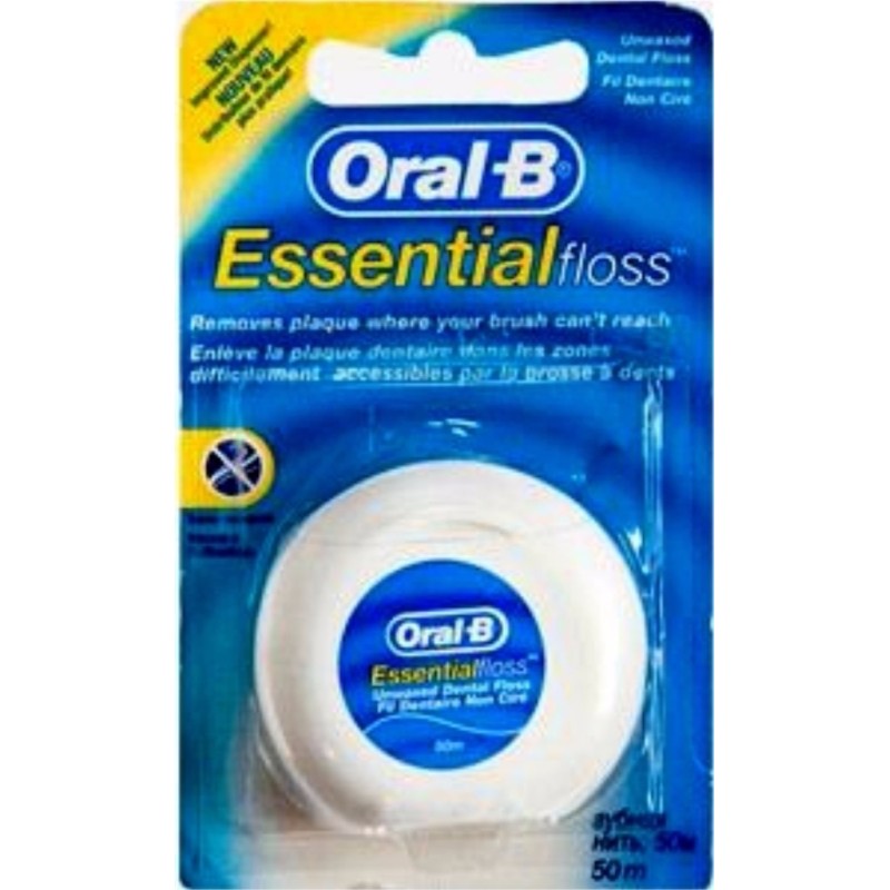 ORAL-B Ακήρωτο Οδοντικό Νήμα Essential Floss 50m