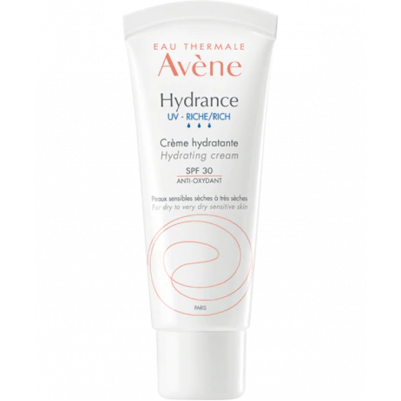 AVENE Hydrance UV Riche Protective Hydrating Cream Κρέμα Ενυδάτωσης Προσώπου Πλούσιας Υφής SPF30 40ml