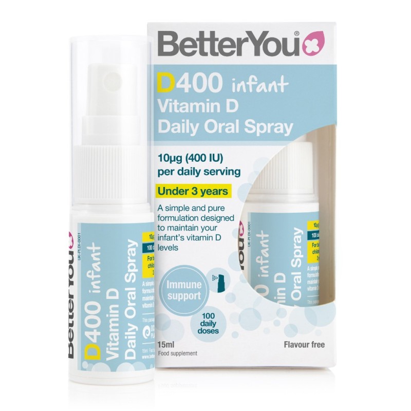 BETTER YOU D3 400IU Infant Daily Oral Spray Παιδικό Συμπλήρωμα Διατροφής με Βιταμίνη D3 15ml