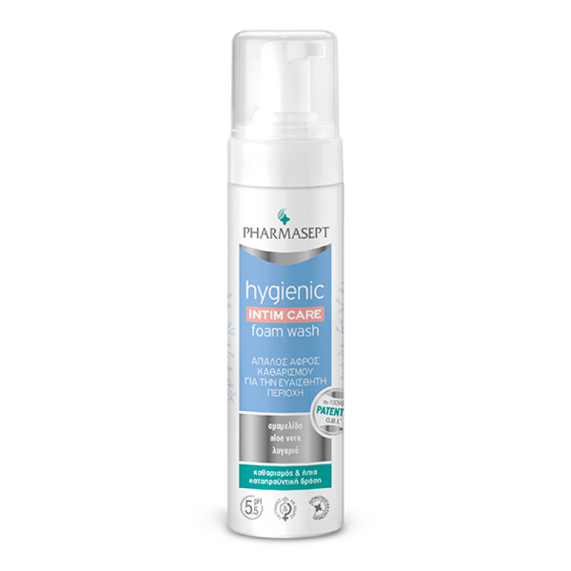 PHARMASEPT Hygienic Intim Care Foam Wash Απαλός Αφρός Καθαρισμού για την Ευαίσθητη Περιοχή 200ml