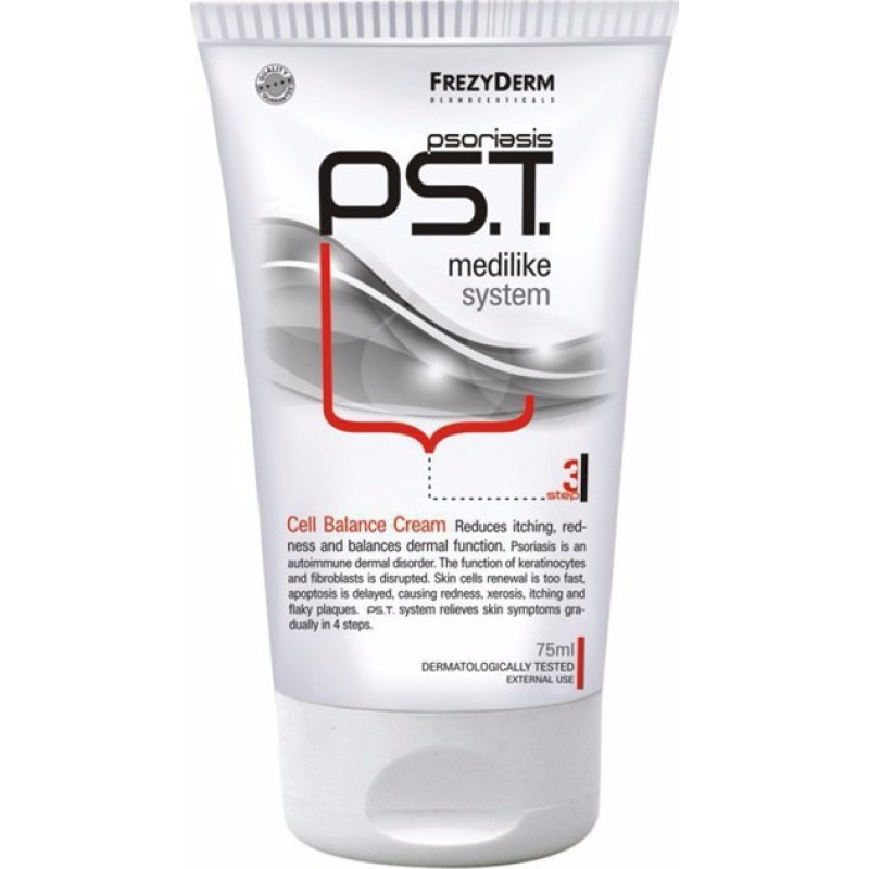 FREZYDERM PS.T. Cell Balance Cream Step 3 (Αγωγή για την Ψωρίαση) Κρέμα για Μείωση Ερυθρότητας & Κνησμού 75ml 