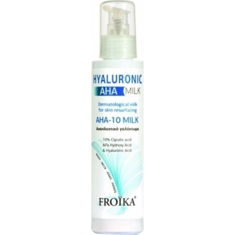 FROIKA Hyaluronic AHA-10 Milk Αναπλαστικό Γαλάκτωμα Προσώπου & Σώματος 125ml