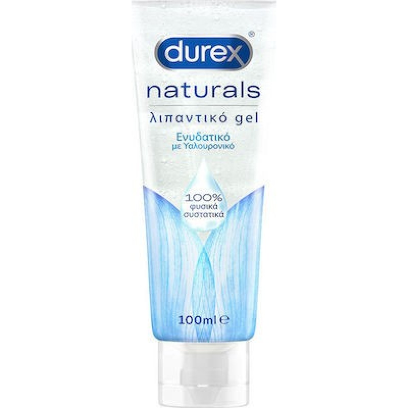 DUREX Naturals Ενυδατικό Λιπαντικό Gel με Υαλουρονικό 100ml