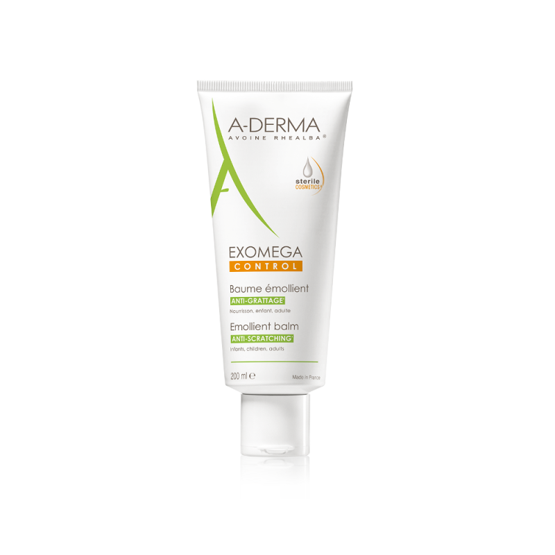 A-DERMA Exomega Control Anti-Scratching Emollient Balm Μαλακτικό Βάλσαμο Προσώπου & Σώματος για τη Φροντίδα του Ατοπικού Δέρματος 200ml