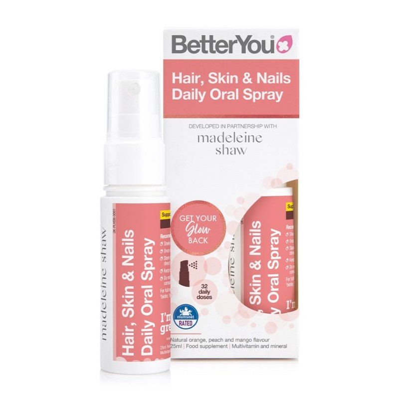 BETTER YOU Hair , Skin & Nails Daily Oral Spray Συμπλήρωμα Διατροφής για Μαλλιά , Δέρμα και Νύχια σε Μορφή Σπρέι 25ml