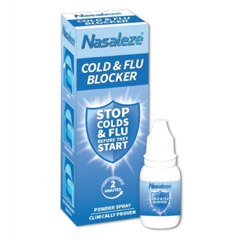 NASALEZE Cold & Flu Blocker Σπρέι για τη Μύτη που Δημιουργεί μια Φυσική Ασπίδα Κατά των Ιώσεων (200 Χρήσεις) 800mg