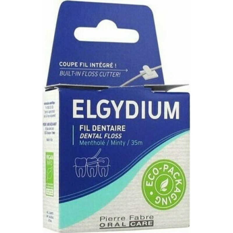 ELGYDIUM Dental Floss Οδοντικό Νήμα με Κερί και Γεύση Μέντα 35m