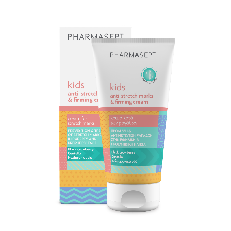 PHARMASEPT Kids Anti-Stretch Marks & Firming Cream Κρέμα για την Πρόληψη και Αντιμετώπιση Ραγάδων στην Εφηβική και Προεφηβική Ηλικία 150ml