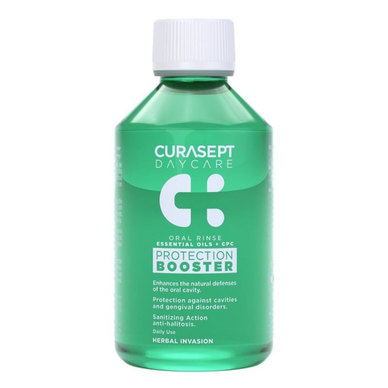 CURASEPT Daycare Protection Booster Oral Rinse Herbal Invasion Στοματικό Διάλυμα με Αιθέρια Έλαια 500ml