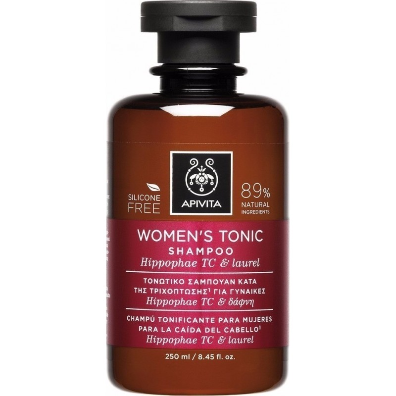 APIVITA Women's Tonic Shampoo Γυναικείο Τονωτικό Σαμπουάν Κατά της Τριχόπτωση με Ιπποφαές & Δάφνη 250ml