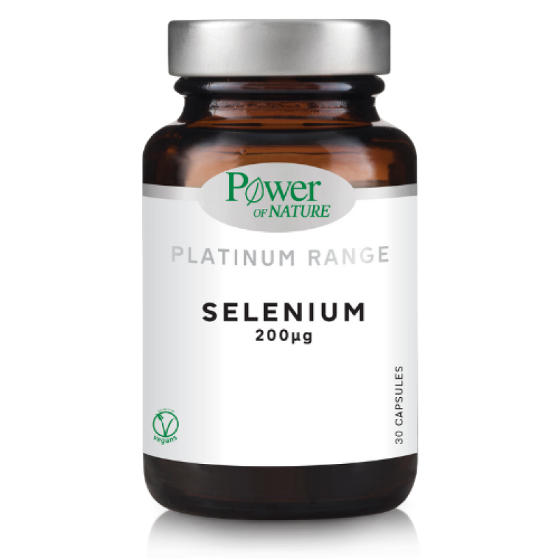 POWER HEALTH Power of Nature Platinum Range Selenium 200μg Συμπλήρωμα Διατροφής με Σελήνιο 30 Κάψουλες