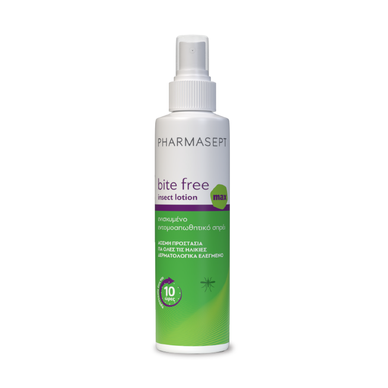 PHARMASEPT Bite Free Insect Max Lotion Ενισχυμένο Εντομοαπωθητικό Σπρέι 100ml