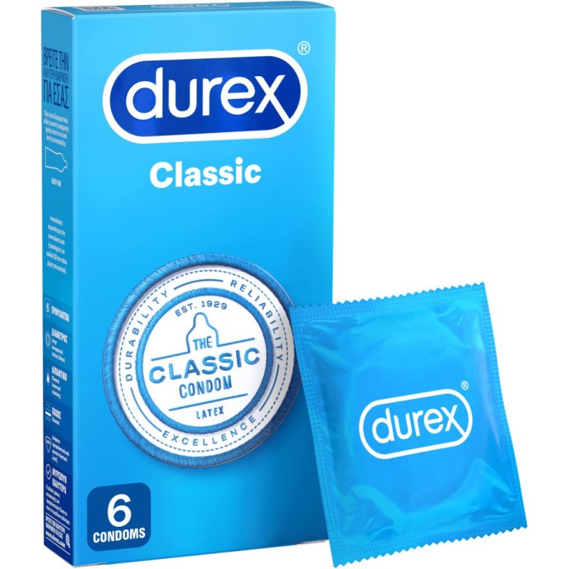 DUREX Classic Προφυλακτικά 6τμχ