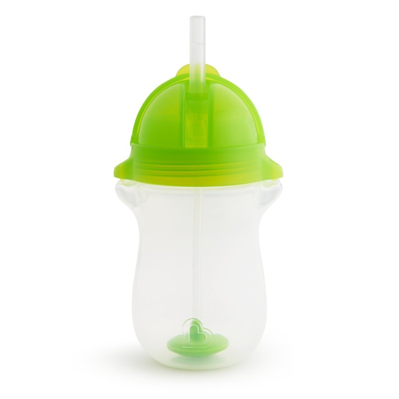 MUNCHKIN Tip N Sip Tall Click Lock Κύπελλο με Καλαμάκι Χρώμα Πράσινο 12m+ 296ml