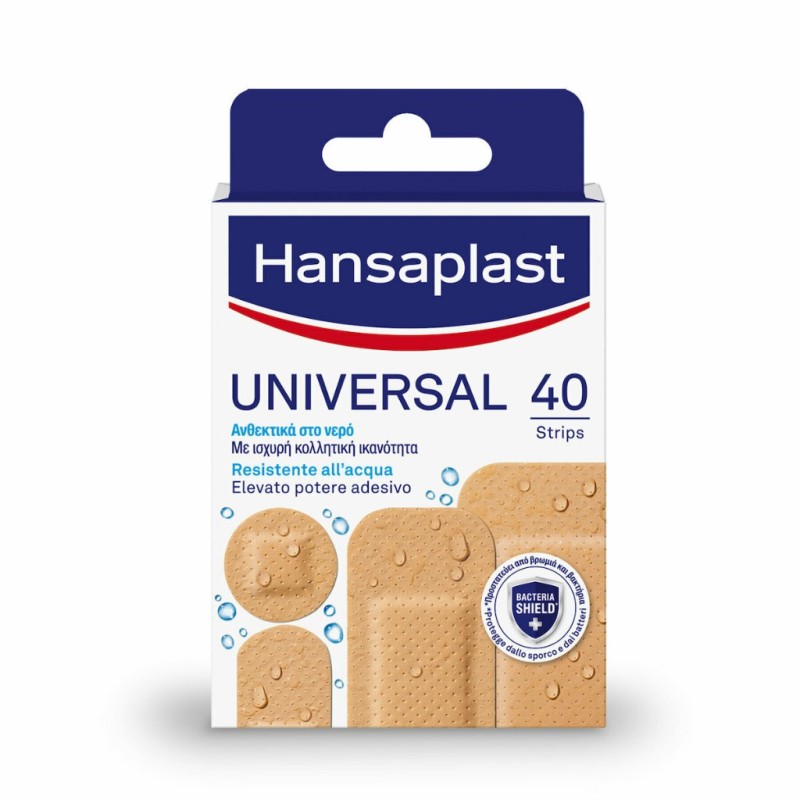 HANSAPLAST Universal Strips Αδιάβροχα Αυτοκόλλητα Επιθέματα Πληγών σε 4 Μεγέθη 40 Τεμάχια