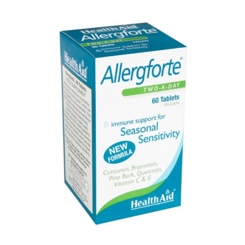 HEALTH AID Allergforte Συμπλήρωμα Διατροφής Κατά των Αλλεργιών 60 Ταμπλέτες