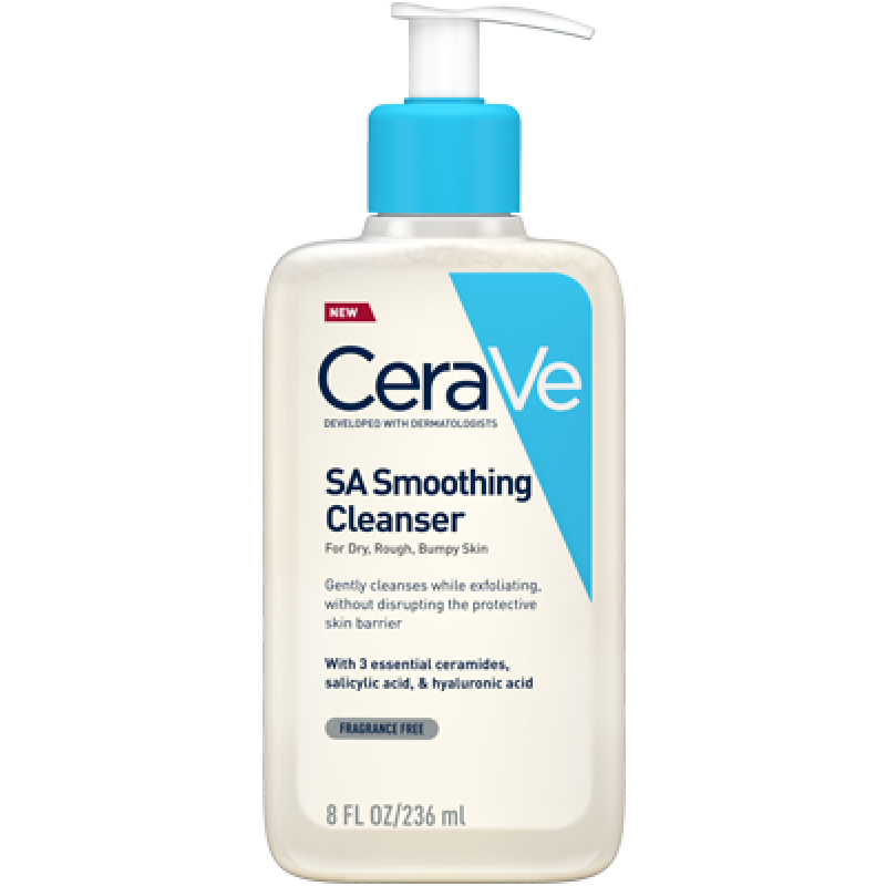 CERAVE SA Smoothing Cleanser Αφρώδες Gel Καθαρισμού Προσώπου και Σώματος για το Ξηρό , Τραχύ & Ανομοιόμορφο Δέρμα 236ml