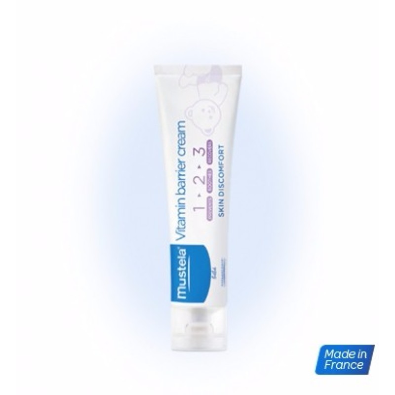 MUSTELA 123 Vitamin Barrier Cream - Αλλαγή Πάνας- Σύγκαμα 150ml