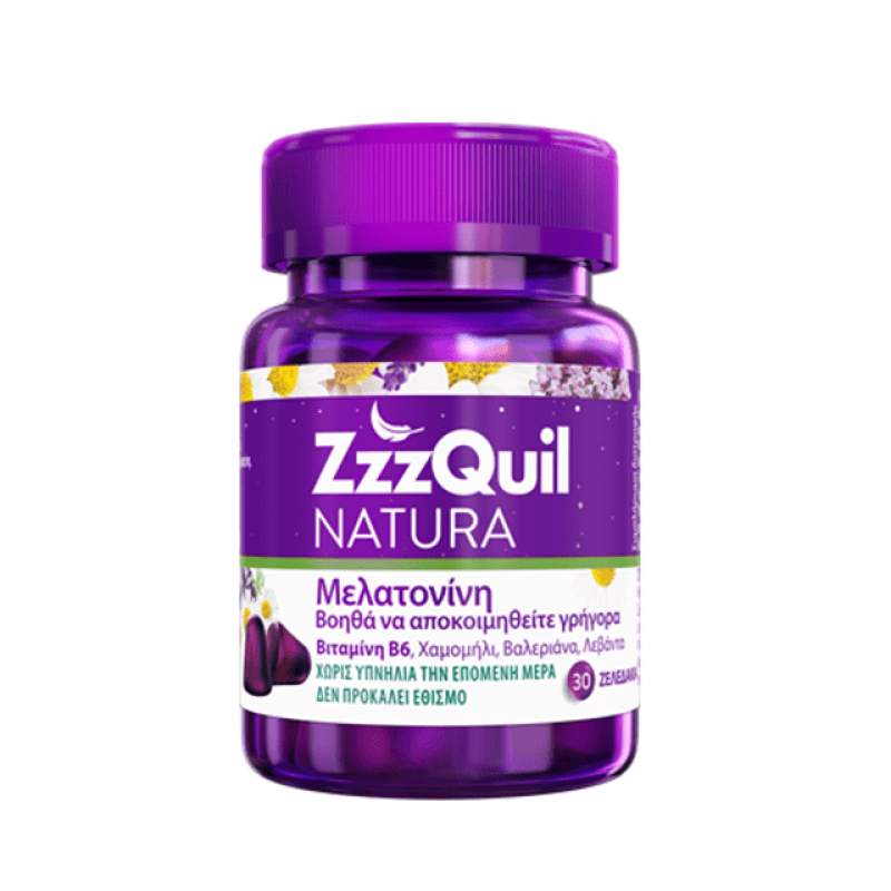 ZzzQuil Natura Συμπλήρωμα Διατροφής με Μελατονίνη 30 Ζελεδάκια