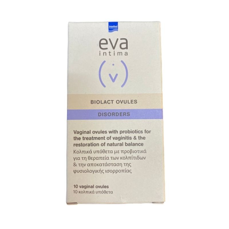 EVA Intima Biolact Disorders Προβιοτικά Υπόθετα 10x2gr