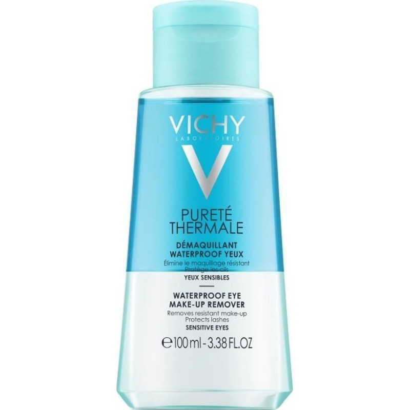 VICHY Purete Thermale Demaquillant Waterproof Yeux Διφασικό Ντεμακιγιάζ Ματιών για Αδιάβροχο Μακιγιάζ 100ml