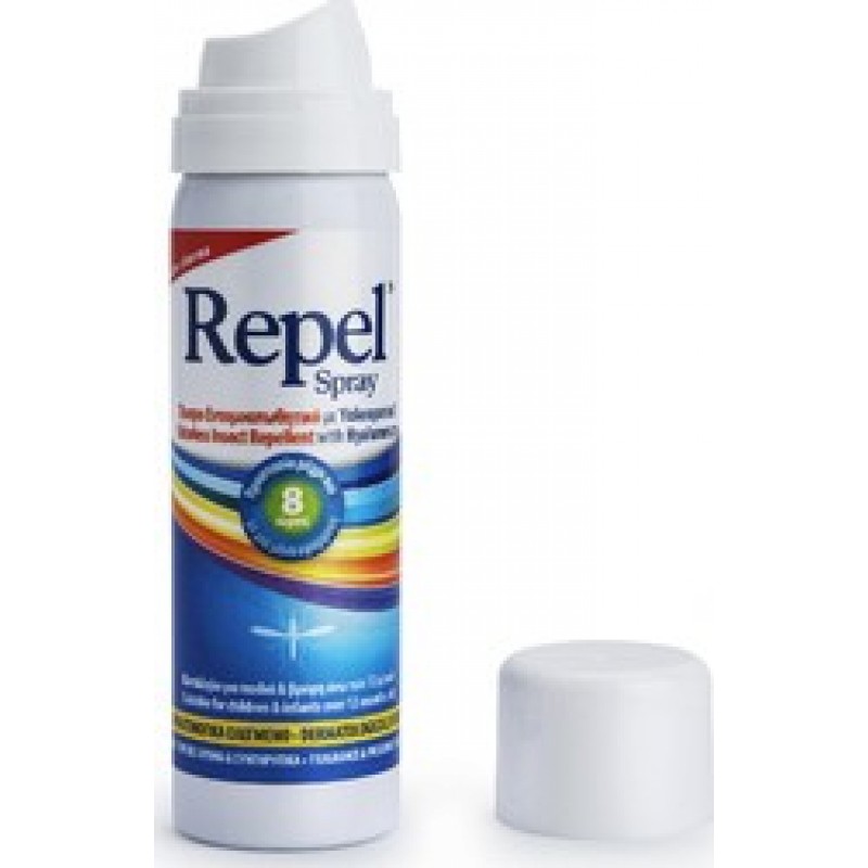 REPEL Spray Άοσμο Εντομοαπωθητικό με Υαλυρονικό 50ml